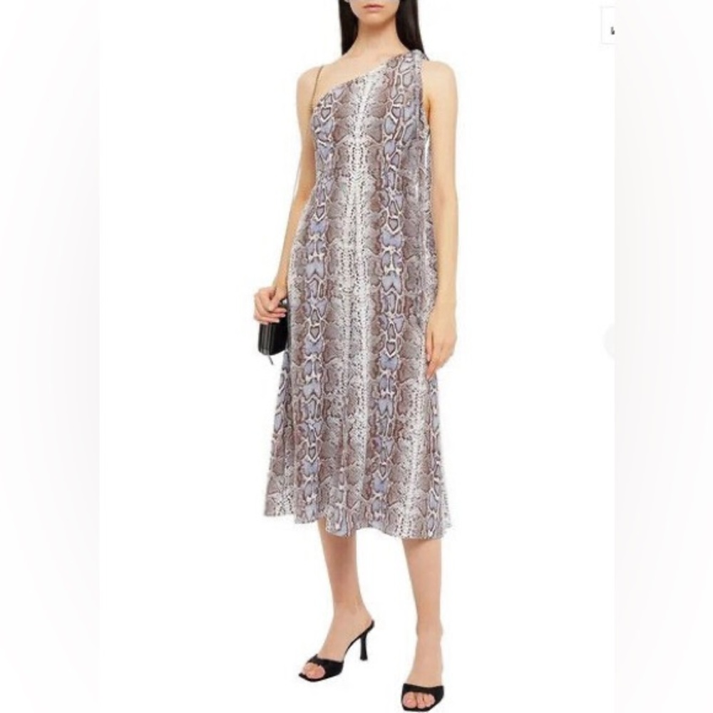 Zimmermann Snake Print Silk Crepe Midi Dress Print -Zimmerman 1 (Size 6 US), NWT